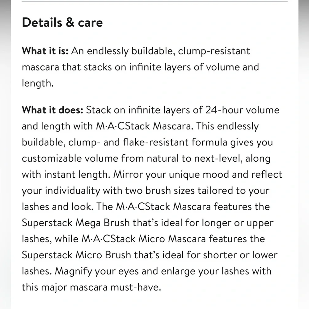 MAC Cosmetics Stack Mascara - Black - Travel Size